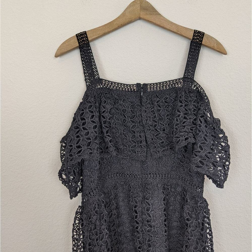 Jack by BB Dakota Black Aitana Lace Off Shoulder Dress - Picture 5 of 8